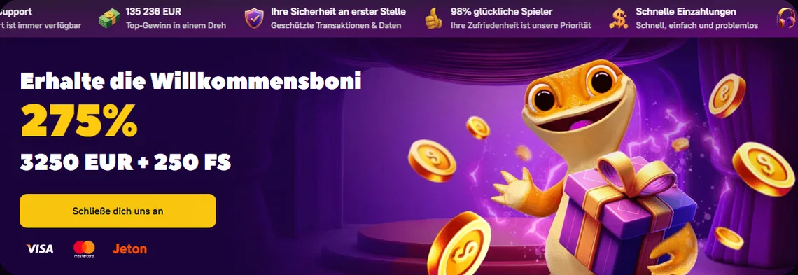 Zoome Casino — 100% jusqu'à 1 000 € + 100 tours gratuits